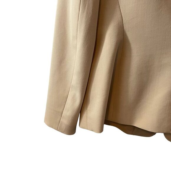Anne Klien Cream Single Button Blazer Size 8P - Picture 13 of 13